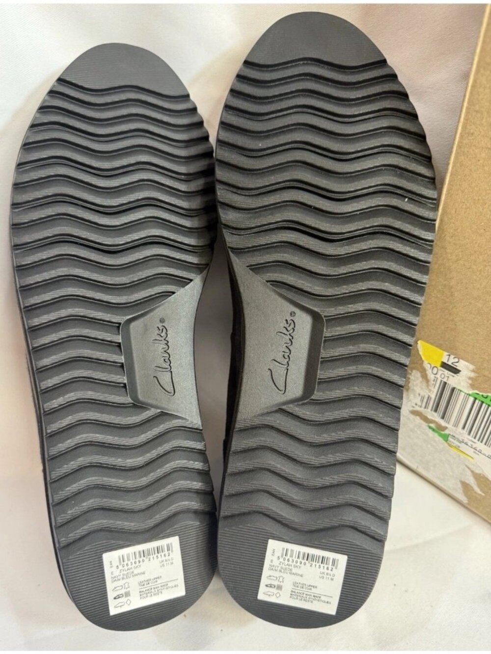 Clarks Size 11 M Zylah Sky Navy Suede Shoes Women’s Comfort - Picture 8 of 11